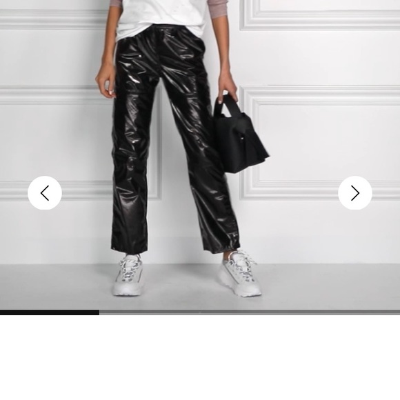 MM6 Margiela Vinyl Track Pants - Picture 5 of 6